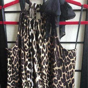 Tahari Animal Print top, small